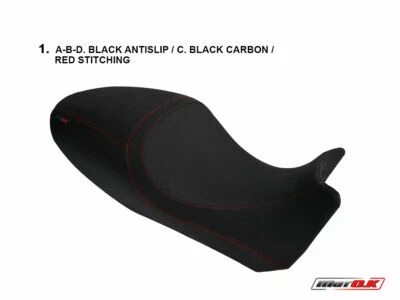 Ducati Diavel 1200 2011-2013 MotoK Seat Cover Design B925 Anti Slip 5 Color Foto 1 de 4