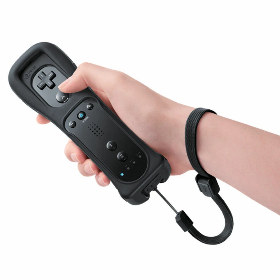 Built in Motion Plus Remote Controller For Nintendo Wii & Wii U Wiimote Gel Case - Image 1 of 4