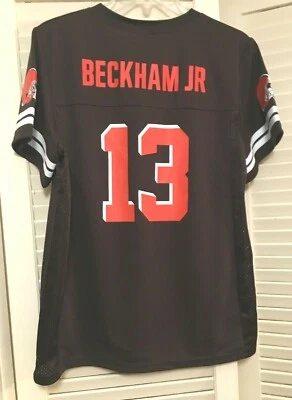 CAMISETA ODELL BECKHAM JR. MARRÓN #13 CLEVELAND BROWNS Para mujer Talla XL NUEVA Foto 1 de 3