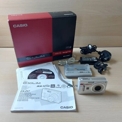Casio Exilim EX-Z57 5.0MP Digital Camera with Charging Dock Tested & Working - Image 1 of 4