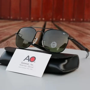 Gafas de sol American Optical Aviator con estuche de transporte para hombre protección UV - Imagen 1 de 19