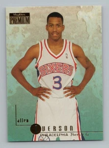 Allen Iverson 1996-97 Skybox Premium #85 Rookie Card RC 76ers - Picture 1 of 2