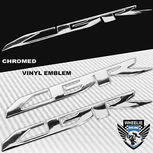 3D EMBLEM FENDER/FAIRING/FUEL TANK LOGO STICKER FOR CBR 500/600/900/1000 CHROME - Picture 1 of 6