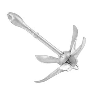 1PCS 1.5KG Boat Galvanized Universal Folding Anchor Marine Anchor Accessories - Picture 1 of 6