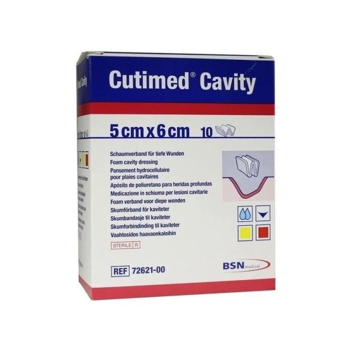 BSN CUTIMED Cutimed Cavity Dressings x 10 (Choose Size) Sterile Foam Absorbent Conformable