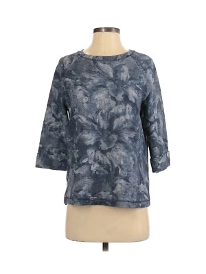 Coldwater Creek Sweater Womens Small Blue Floral Pullover - Image 1 of 2