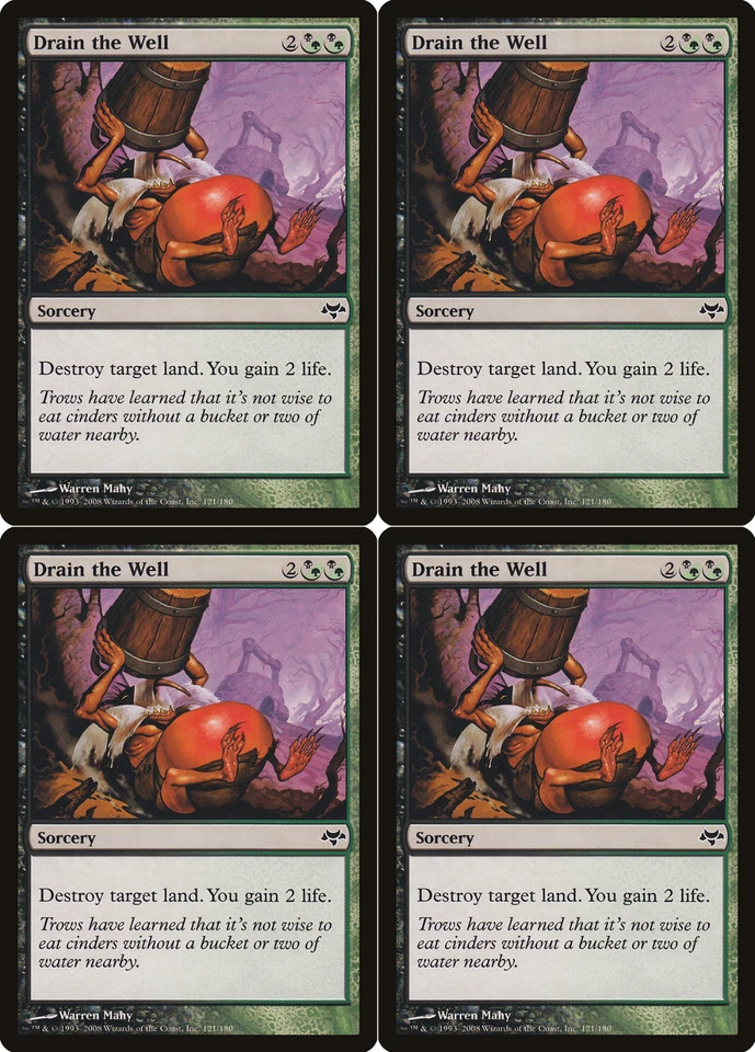 Drain the Well X4 Eventide Playset MTG Magic the Gathering Excellent 2Fire Games - Image 1 of 1