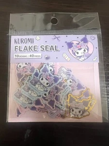 DAISO  Flake Stickers  sanrio  Kuromi 40pieces kawaii Cute Japan F/S - Picture 1 of 3