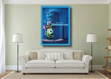 Monsters Inc. Movie Poster Kids Classic Cinema Large Wall Art Print - A0 A1 A2
