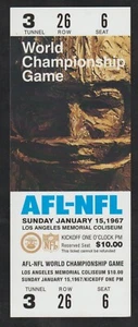 Boleto réplica juego campeonato mundial AFL-NFL 1967 Super Bowl I versión rara - Imagen 1 de 2