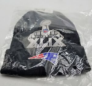 New England Patriots SUPER BOWL XLIX (49) Knit Winter Hat New Unworn Condition