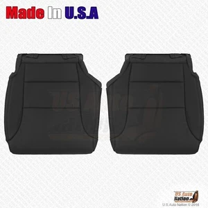 2012 to 2016 For Honda CR-V Driver & Passenger Bottoms Leather Seat Cover Black - Picture 1 of 6