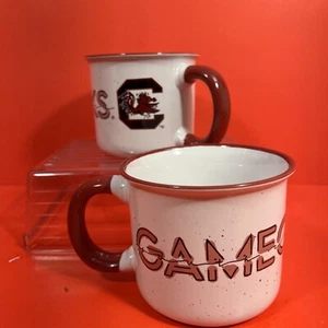 New Collectors Set Of 2 South Carolina Gamecocks Coffee Cups - Picture 1 of 7