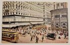 Postmarked 1910 Chicago Illinois State & Madison Postcard Used AS IS 
