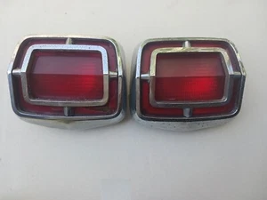 1965 Plymouth Belvedere Mopar Tail Light Lamp Lens Housings Bezel PAIR - Picture 1 of 7
