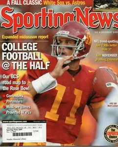 Sporting News Magazine November 4 2005 Matt Leinart USC Trojans World Series - Picture 1 of 2