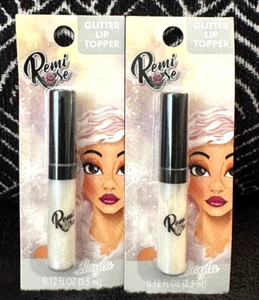 2pk REMI ROSE LAYLA PEARL WHITE GLITTER LIP TOPPER GLAM SPARKLE SHINE LIPGLOSS - Picture 1 of 4