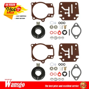 For Johnson Evinrude 50 55 60 HP Carburetor Carb Rebuild Kit w/Float 2pack USA - Picture 1 of 10