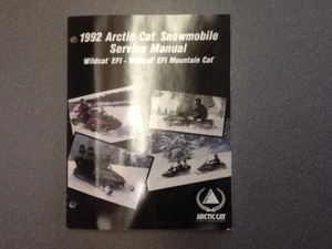 ARCTIC CAT OEM SERVICE MANUAL 1992 WILDCAT EFI MOUNTAIN CAT EFI 2254-736 - Bild 1 von 2