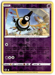Pokemon TCG Sigilyph 075/195 Swsh12: Silver Tempest Reverse Holo - Picture 1 of 1