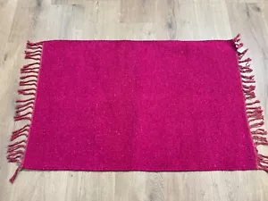 Alfombras lavables de algodón reciclado ecológicas LIS MAGENTA 60x90 cm -40 % de descuento - Imagen 1 de 4