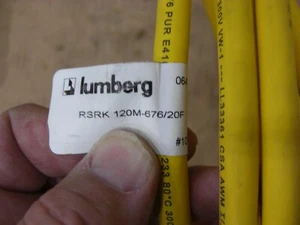 NEW Lumberg Cable RSRK 120M-676/20F, Mini 1-1/8" Round 12 pin double ended - Picture 1 of 4