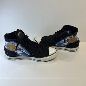 SELTEN 2008 METALLICA CHUCK TAYLOR CONVERSE HIGH GRÖSSE 9 M Größe 11 Damen - Bild 1 von 21