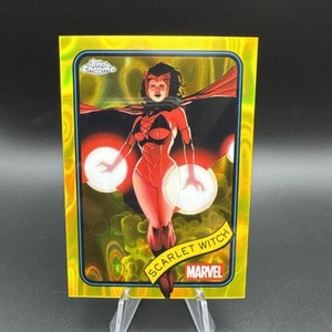2025 Topps Chrome Marvel - Yellow Lava #170 Scarlet Witch Blaster SP - Picture 1 of 2