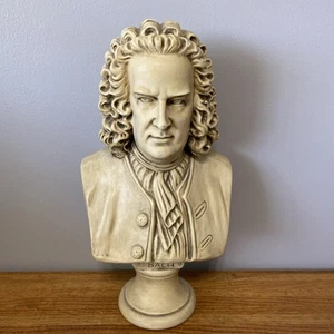 Johann Sebastian Bach Bust Music Sculpture Art Statue 18” Tall White Chipped - Picture 1 of 20