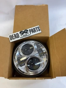 Harley nice 2014 LED OEM chrome headlight headlamp 677700060 FLHTK - Picture 1 of 3