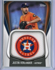 2020 Topps Jumbo Jersey Sleeve Patches #JJSP-JV Justin Verlander Huston Astros - Bild 1 von 2