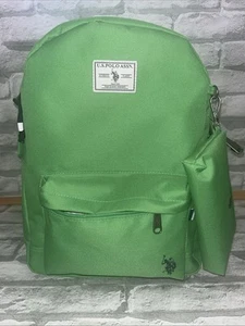 U.S. Polo Assn. Backpack Lunch Bag Tech Pouch Hydration Pocket School with tag - Picture 1 of 15