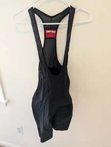 CASTELLI MENS ENTRATA 2 BLACK BIB SHORTS MEDIUM - Picture 1 of 9