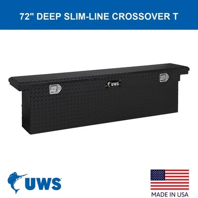 FOR 2008-2022 Ford F-450 Super Duty 72" Slim-Line Crossover Truck Tool Box - Imagem 1 de 4