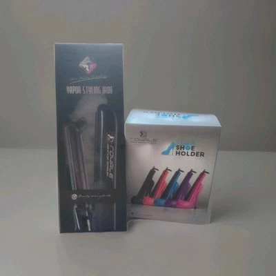 Royale - Vapor Styling Iron Black + Cinderella Shoe Hot Tool Holder Blue New - Image 1 of 4
