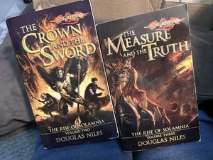 RISE SOLAMNIA Vol 2 3 PAPERBACK LOT DOUGLAS NILES crown Sword Measure Truth - Imagen 1 de 11