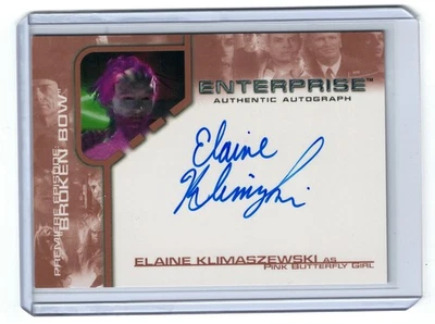 TARJETA AUTÓGRAFA ELAINE KLIMASZEWSKI BBA5 2002 STAR TREK ENTERPRISE TEMPORADA 1 Foto 1 de 2