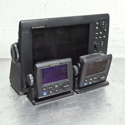 Furuno NAVnet 3D 12-inch Multi Function Display MFD12 w/ 2 GPS Navigators GP-33 Foto 1 de 4