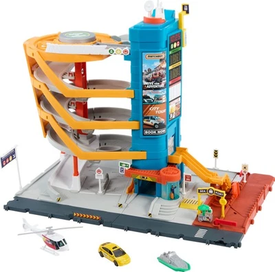 Matchbox Action Drivers Transportation Center Playset With Helicopter Boat Taxi - Image 1 of 4