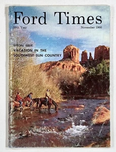 1966 Nov FORD TIMES Southwest Sun Country Vacation EL PASO Santa Fe Shopping &c - Picture 1 of 5