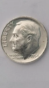 1954-D United States Roosevelt Dime - Picture 1 of 2