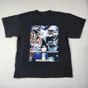 Camiseta Denver Broncos Carolina Panthers 2 Caras Super Bowl 50 Historia 1967'-2016' - Imagen 1 de 4