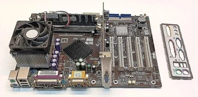 CHAINTECH 7NJL6 SCHEDA MADRE, AMD ATHLON XP2200+, ATI CR216S, RAM DDR 512MB. #Z3 - Immagine 1 di 4