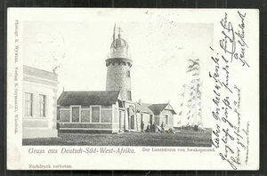 Swakopmund Leuchtturm Szymanski Erongo Namibia DEUTSCHE Feldpost 1899 - Bild 1 von 2