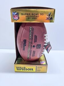 Super Bowl 50 Wilson Official Game Ball Panthers Broncos New In Box USA NFL