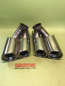 ORIGINALE Gemballa Porsche 996 DOPPEL SPORT ENDROHRE Exhaust Tips New Neu - Picture 1 of 3