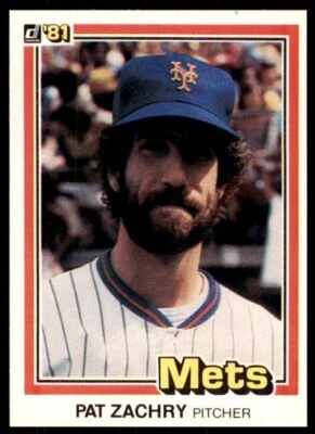 1981 DONRUSS PAT ZACHRY . NEW YORK METS #275 - Image 1 of 2