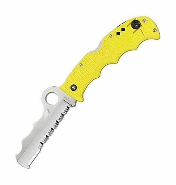Spyderco Assist Salt Folding Knife - Yellow (C79PSYL)