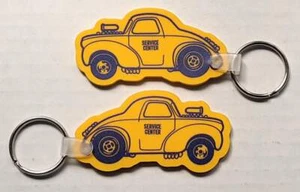 Service Center Speed Shop key fob keychain - Vintage Willys gasser hot rod drag - Picture 1 of 6