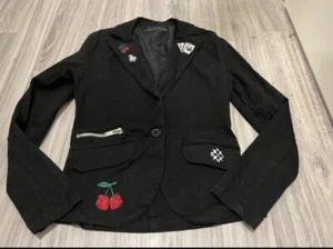 Blazer,Criminal Damage,Gothik,Punk, Patches, schwarz , Gr.XS - Bild 1 von 2